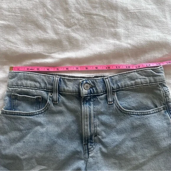 Lucky Brand 90s Midi size 6 Light Blue Jean Shorts classic - Picture 7 of 7